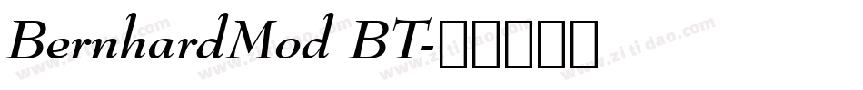 BernhardMod BT字体转换